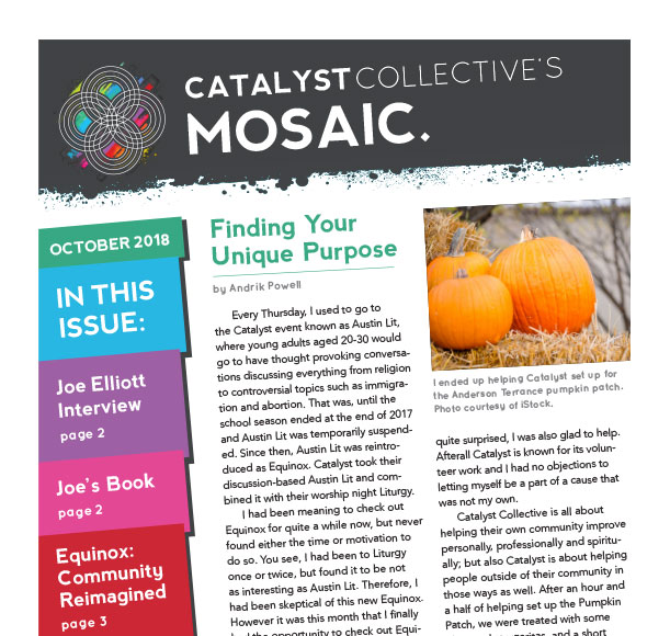 Catalyst “Mosiac” Newsletter